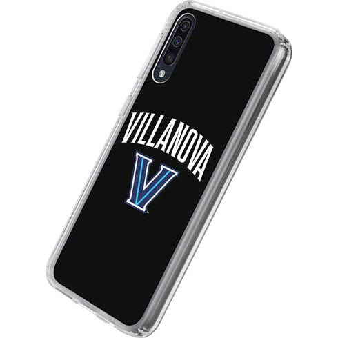 Villanova University V Black Galaxy A50 Clear Case